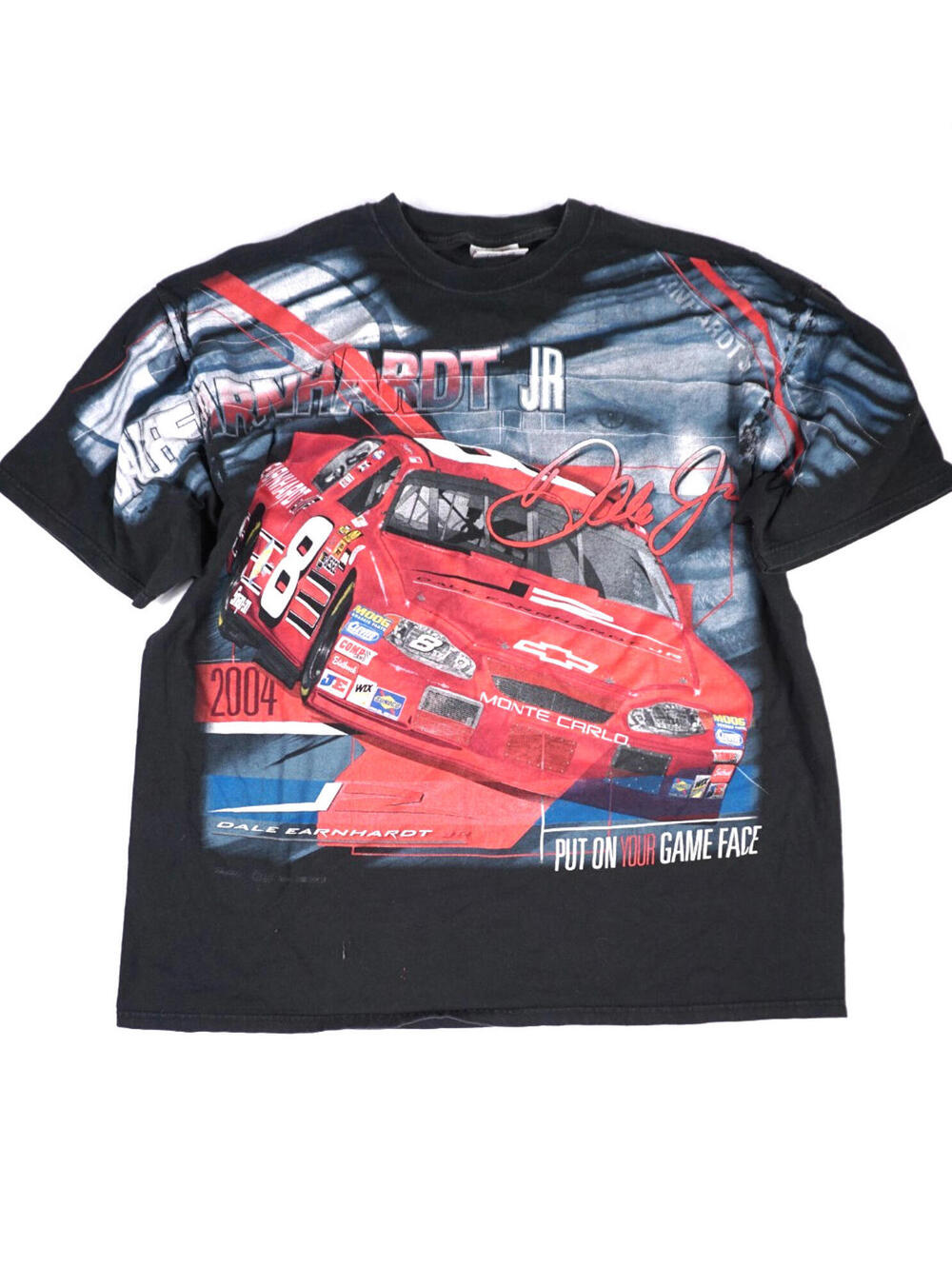 Vintage Dale Earnhardt Jr Nascar T Shirt Mens XL All Over Print Y2K Car Racing